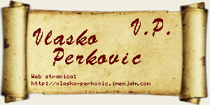 Vlaško Perković vizit kartica